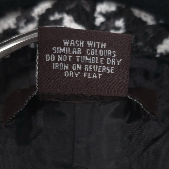 Anthropologie LUII Women's Jacket LARGE Black White Gray Boucle Belted‎ Textured - Picture 11 of 11